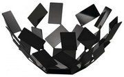 Φρουτιέρα The Scirocco Room MT02 B Φ27,3x13cm Μεταλλική Black  Alessi Metal