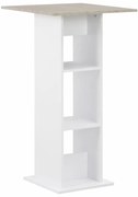 Τραπέζι Μπαρ Λευκό / Χρώμα Σκυροδέματος 60 x 60 x 110 εκ. 280208