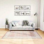 vidaXL Χαλί Πλενόμενο Αντιολισθητικό Μπεζ 120 x 180 εκ.