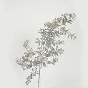 Κλαδί Με Φύλλα Πλαστικό 60εκ. Ασημί ESTHETI 758-12116