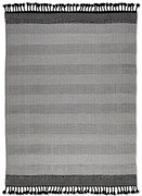 Χαλί Keren Grey-Black 070X140, 130X190, 160X230, 200X300, 250X300 Γκρι, Μαύρο