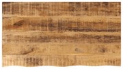 vidaXL Επιφάνεια Τραπεζιού 100x60x2,5 εκ. Live Edge Μασίφ Ξύλο Μάνγκο