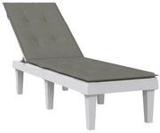 vidaXL Μαξιλάρι Σεζλόνγκ Σκούρο Γκρι (75+105) x 50 x 4 εκ. Υφασμάτινη