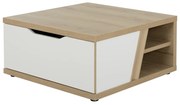 Insi Epura τραπεζάκι σαλονιού 81x81x39εκ. Silva Oak / White  0121.GM22