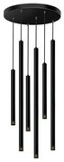 Κρεμαστό Φωτιστικό Οροφής 100-09710-13 Luma-100-09710-13-BLACK-Μαύρο 100-09710-13-BLACK