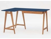 Γραφείο Luka Αριστερή Γωνία LUKALOFOAK15 135x50x75cm Oak-Navy Blue