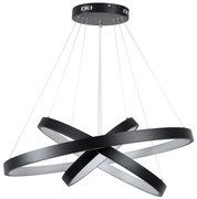 Φωτιστικό Οροφής Nemesis Trio 61170-DECO Led 120W Φ40x60x80cm Black GloboStar