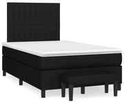 ΚΡΕΒΑΤΙ BOXSPRING ΜΕ ΣΤΡΩΜΑ ΜΑΥΡΟ 120X190 ΕΚ. ΥΦΑΣΜΑΤΙΝΟ 3270371