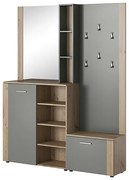 PRZEDPOKÓJ ZESTAW P-007 DĄB ARTISAN / ANTRACYT DIOMMI-80-3102