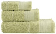 Σετ Πετσέτες (30x50 + 50x90 + 70x140) Plush - Olive Green 5206482143630
