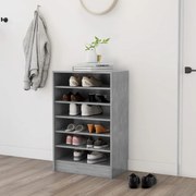 vidaXL Παπουτσοθήκη Γκρι Σκυροδέματος 60 x 35 x 92 εκ. από Μοριοσανίδα