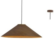 Φωτιστικό Οροφής MQ13P136WW 1Χ GX53 D36XH160 Walnut Aca Decor Wood
