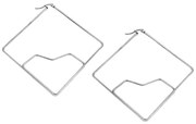 Σκουλαρίκια Senza Steel 6 cm