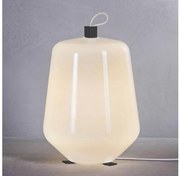 Επιτραπέζιο Φωτιστικό LED 8W Dimmer Φυσητό Γυαλί Μέταλλο Μαύρο Luisa T1 Prandina-1C50000113501-Λευκό 1C50000113501