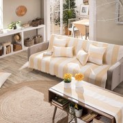 Ριχτάρι Gella 14 Yellow Teoran Πολυθρόνα 180x150cm Cotton-Polyester