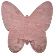 ΧΑΛΙ PUFFY JM7 DARK PINK  BUTTERFLY ANTISLIP - 120X120B  NewPlan