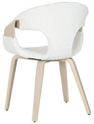 Καρέκλα Τραπεζαρίας Home ESPRIT Λευκό πολυεστέρας Ξύλο 55,5 x 67,5 x 80,5 cm