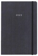 Next ημερολόγιο 2025 fabric ημερήσιο flexi γκρι με λάστιχο 14x21εκ. τμχ.
