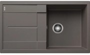 Blanco Metra 5 S Volcano Grey SILGRANIT™ PuraDur™ Γρανιτένιος Νεροχύτης Ένθετος Αντιστρεφόμενος με 1 Γούρνα και Ποδιά 86x50cm