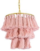 Φωτιστικό Οροφής Κρεμαστό Missoula 02086 Boho 1xE27 IP20 30x40cm Pink GloboStar