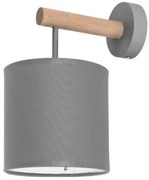 Απλίκα Φωτιστικό Τοίχου DEVA με ξύλο TK Lighting-4110-Ανθρακί 4110