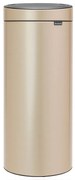 Brabantia Touch Bin New 1003221, 30 l, αθόρυβο και ομαλό κλείσιμο, μεταλλικό χρυσό