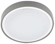 Adeleq Led Πλαφονιέρα Pc Στρογγυλή Φ300mm 18W 4000K Ip65 Γκρι 21-01816