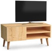 ΕΠΙΠΛΟ ΤΗΛΕΟΡΑΣΗΣ PORTO MEGAPAP ΑΠΟ ΜΕΛΑΜΙΝΗ ΧΡΩΜΑ OAK 90X32X42ΕΚ.