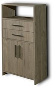 Ντουλάπι Δαπέδου Μπάνιο ALON 4 BEIGE OAK 3CAL060BO4 60x33x110  3CAL060BO4