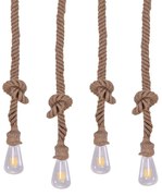 Φωτιστικό Οροφής - Ράγα 77-4345 SE147-27-4 Maya Rope Bronze Homelighting Σχοινί