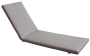 WOODWELL SUNLOUNGER Μαξιλάρι Ξαπλώστρας Textilene Γκρι με Φερμουάρ &amp; Velcro (Foam+Polyester) 196(78+118)x60x7cm Ε2017,91