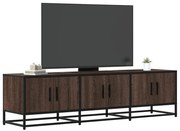 vidaXL Έπιπλο Τηλεόρασης Καφέ Δρυς 150x35x41 εκ Επεξ. Ξύλο/Μέταλλο