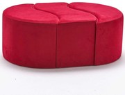 Σκαμπό Alya 825BLC1614 120x80x40cm Red