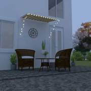 Τέντα Συρόμενη με LED Κίτρινο / Λευκό 250 x 150 εκ. 145910