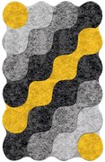 Χαλί Circle Djt Yellow-Black Conceptum Hypnose 100X150cm