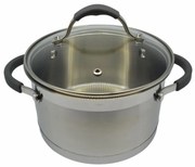 Κατσαρόλα Με Γυάλινο Καπάκι Κ7800-18 Φ18cm-2,6Lt Inox Ankor 18 cm Ανοξείδωτο Ατσάλι