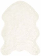 vidaXL Ψεύτικο Δέρμα Προβάτου Χαλί Tafalla Λευκό 60 x 90 cm