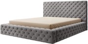 Επενδυμένο κρεβάτι Princce-Gkri Skouro-160 x 200 - 201.00Χ232.00Χ117.00cm