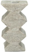 Κηροπήγιο ArteLibre Μπεζ Μάρμαρο 8x4x15.5cm