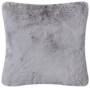 Γούνινο Διακοσμητικό Μαξιλάρι (45x45) Silk Fashion Rabbit Fur Grey