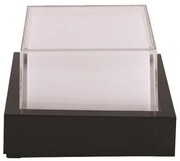 ΑΠΛΙΚΑ ΤΟΙΧΟΥ ΤΕΤΡΑΓΩΝΗ LED 12W 160X160X100 3000K IP65 ΜΑΥΡΗ PRO ARTE ILLUMINA Eurolamp 145-20203