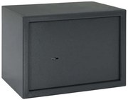 vidaXL Χρηματοκιβώτιο με κλειδαριά Σκούρο γκρι 35 x 25 x 25 εκ. Ατσάλι