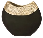 Βάζο 'Imperium' Αλουμίνιο Μαύρο/Χρυσό 7x26x23cm