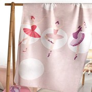 Πετσέτα Θαλάσσης Παιδική Velour Ballerinas Pink Saint Clair Θαλάσσης Cotton-Velor
