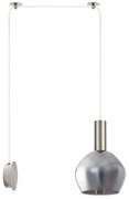 Φωτιστικό Τοίχου Adept Tube 77-8805 50x20x300cm 1xE27 60W Nickel-Smoke Homelighting
