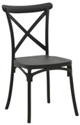 Καρέκλα Crossie pp σε ανθρακί απόχρωση 38x46.5x82εκ 38x46.5x82 εκ.