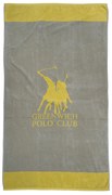 3889 ΠΕΤΣΕΤΑ ΘΑΛΑΣΣΗΣ 90Χ170 GREENWICH POLO CLUB ΓΚΡΙ-ΚΙΤΡΙΝΟ