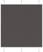 vidaXL Πλισέ περσίδα Μαύρο 115x150 cm Πλάτος υφάσματος 114,4 cm