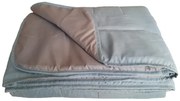 Κουβερλί 2 Όψεων Microfiber Υπέρδιπλο 220x240εκ. Λαχούρι 24home Grey-Light Blue