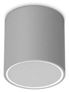 Φωτιστικό Οροφής - Πλαφονιέρα Techo Round 342702 GU10 20W 15x15,3cm Grey Ideal Lux